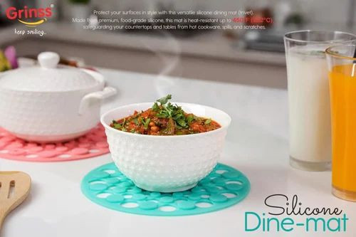 Round Grinss Silicone Dine Mat