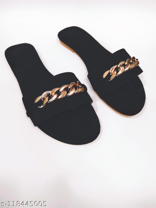 Aana Footwear Women Stylish Fancy Flat Sandal | Women Flat Slipper | Sandal for Women