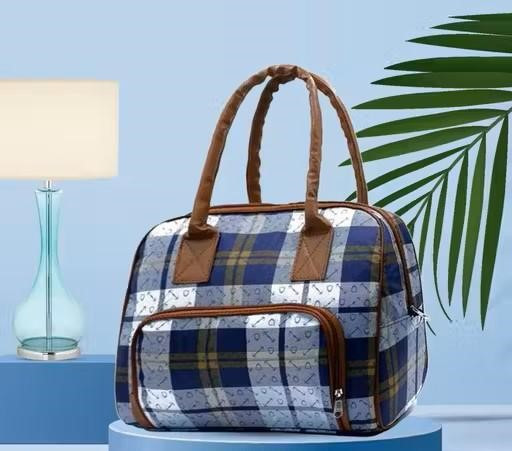 Checkered Travel Duffle Bag | Stylish Handbag | Perfect for Weekend Getaways Daypack