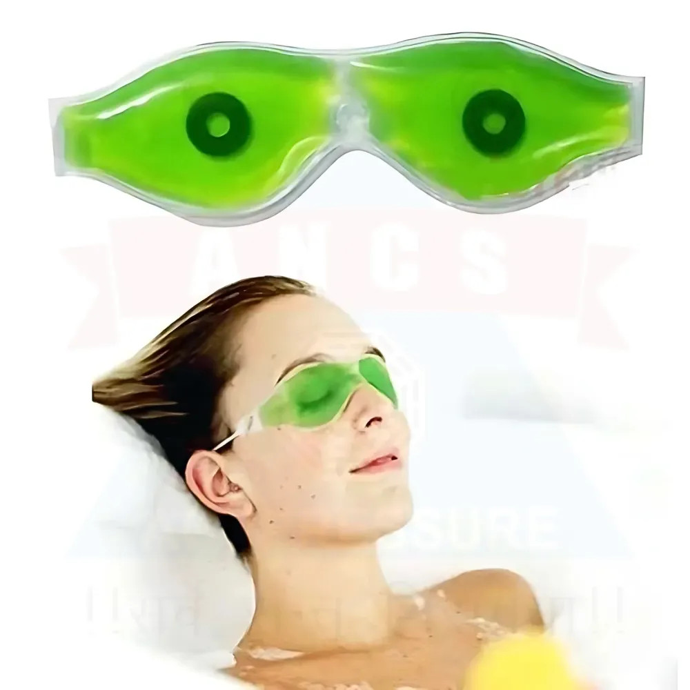 Aloevera Eye Mask | Reusable Eye Cooling Mask for Sleeping & Relaxation | Soft Eye Gel Mask for Puffiness, Dark Circles, Tired Eyes & Daily Eye Care (Pack of 1)