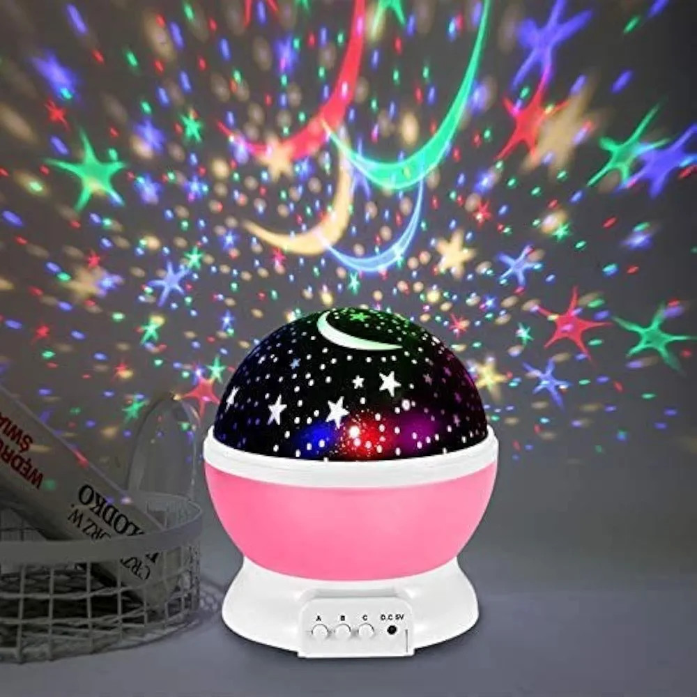 Star Master Dream Rotating Projection Lamp, Star Master Projector Night Lamp (10 cm, Multi)