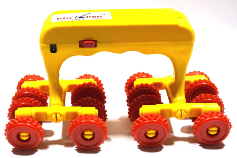 iWin Body Roller Massager Accupressure_Roller Massager with Vibration and Hand Messager / Body Massager/ Back, Neck & Shoulder Massager Massager (Yellow)