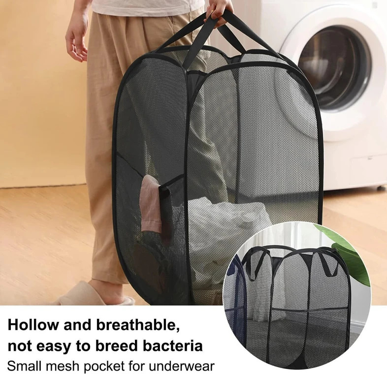 20 L Black Laundry Bag (Nylon)