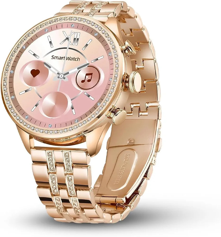 GEN-9 CALLING SMARTWATCH WITH ALWAYS ON DISPLAY & GAMING FEATURES ROSEGOLD Smartwatch (Rose Gold Strap, Free Size)