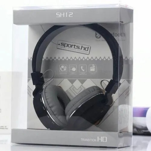 SH-12 Wireless Bluetooth Over The Ear Headphone with Mic