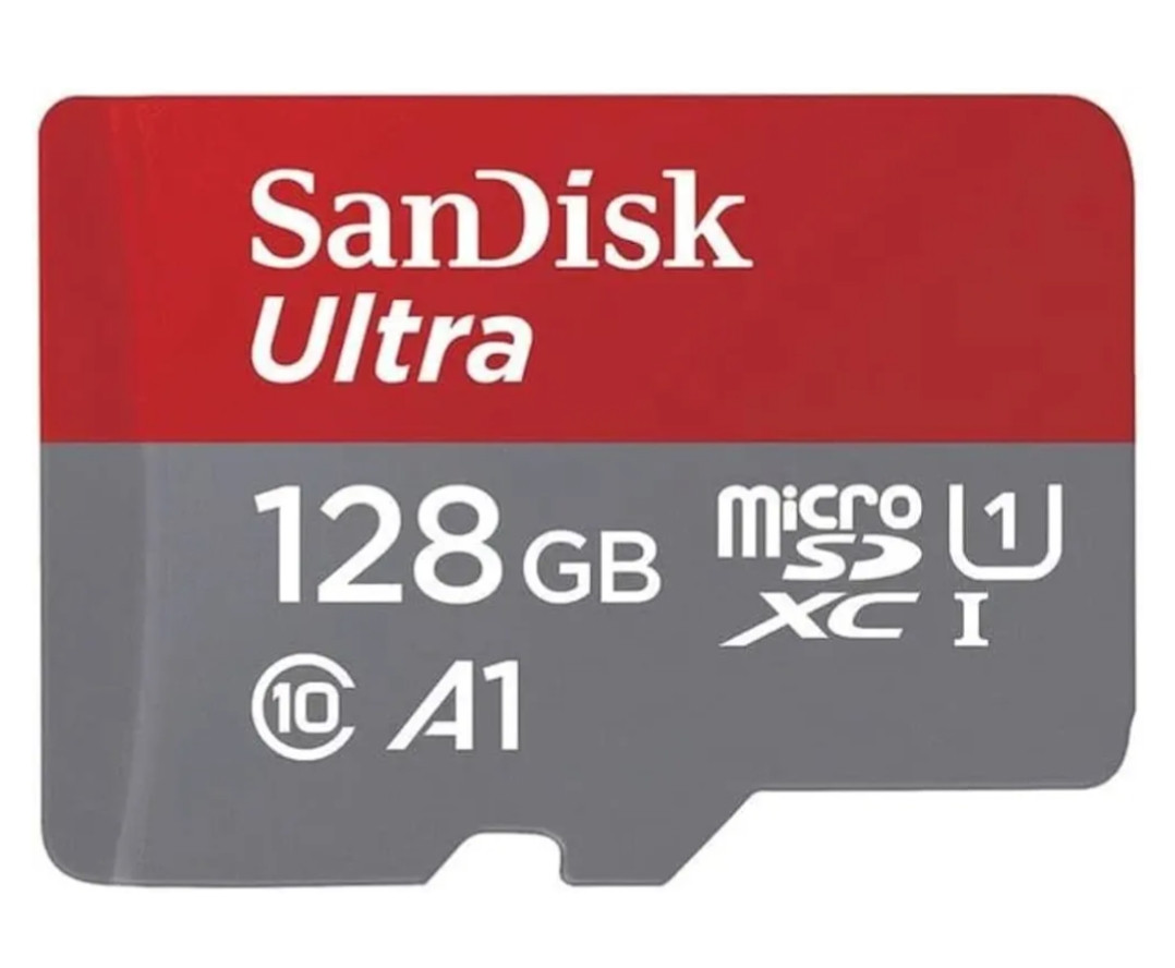 SanDisk Ultra 128GB microSDXC UHS-I, 140MB/s R, Memory Card, 10 Y Warranty, for Smartphones