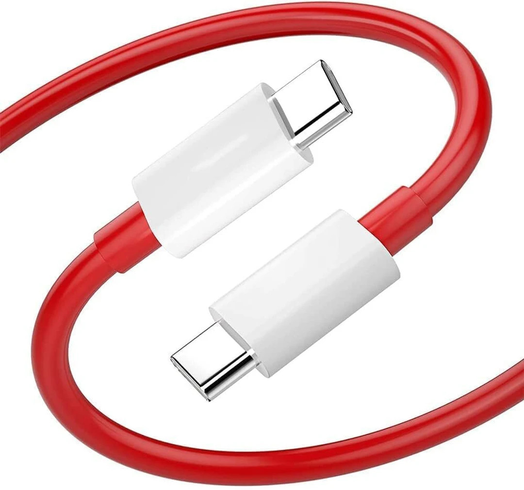 Bolt Type C 1 m Type c To Type C (Compatible with Oneplus, Oppo, Realme, Redmi, Iqoo, Vivo, Techno, Infinix, Poco, Red, White, One Cable)