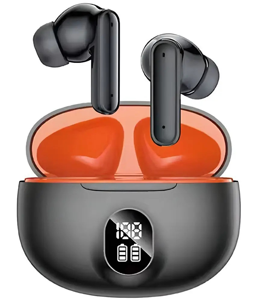 Air|pods pro Black yo yo Wireless pods High Bass Active Noise Cancellation BK13 Bluetooth Headset (Black & Red, True Wireless)