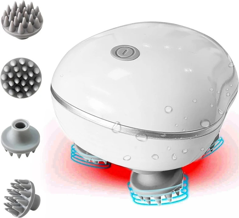 Zovilstore Electric Head,Scalp Massager | Rechargeable Head Kneading Massage Machine 3 Speed Mode Handheld.Portable,Scalp Scratcher Body Massager for Hair Growth Massager (Multicolor)