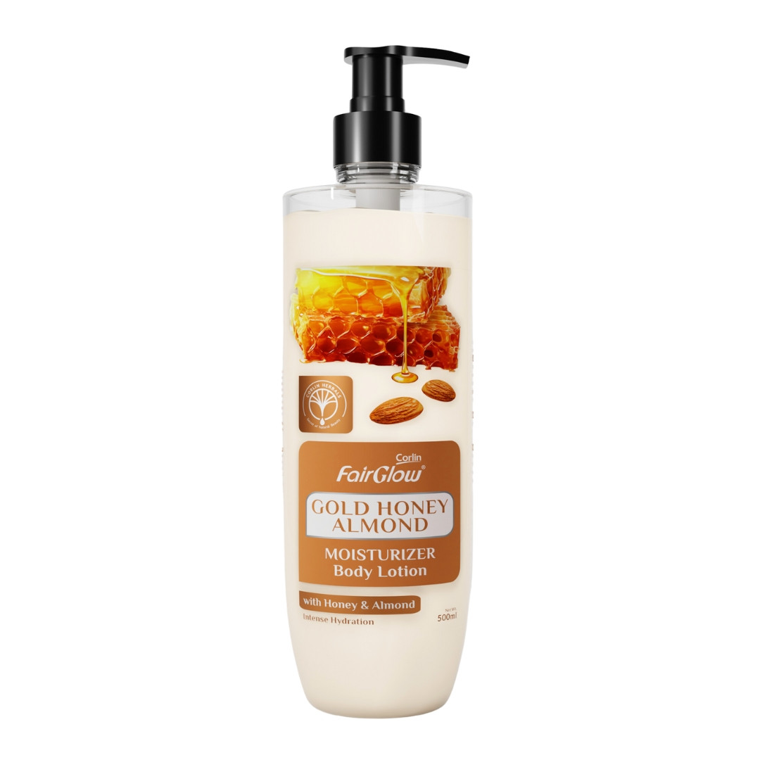 CORLIN FAIRGLOW Gold Honey Almond Moisturizer Body Lotion 500Ml