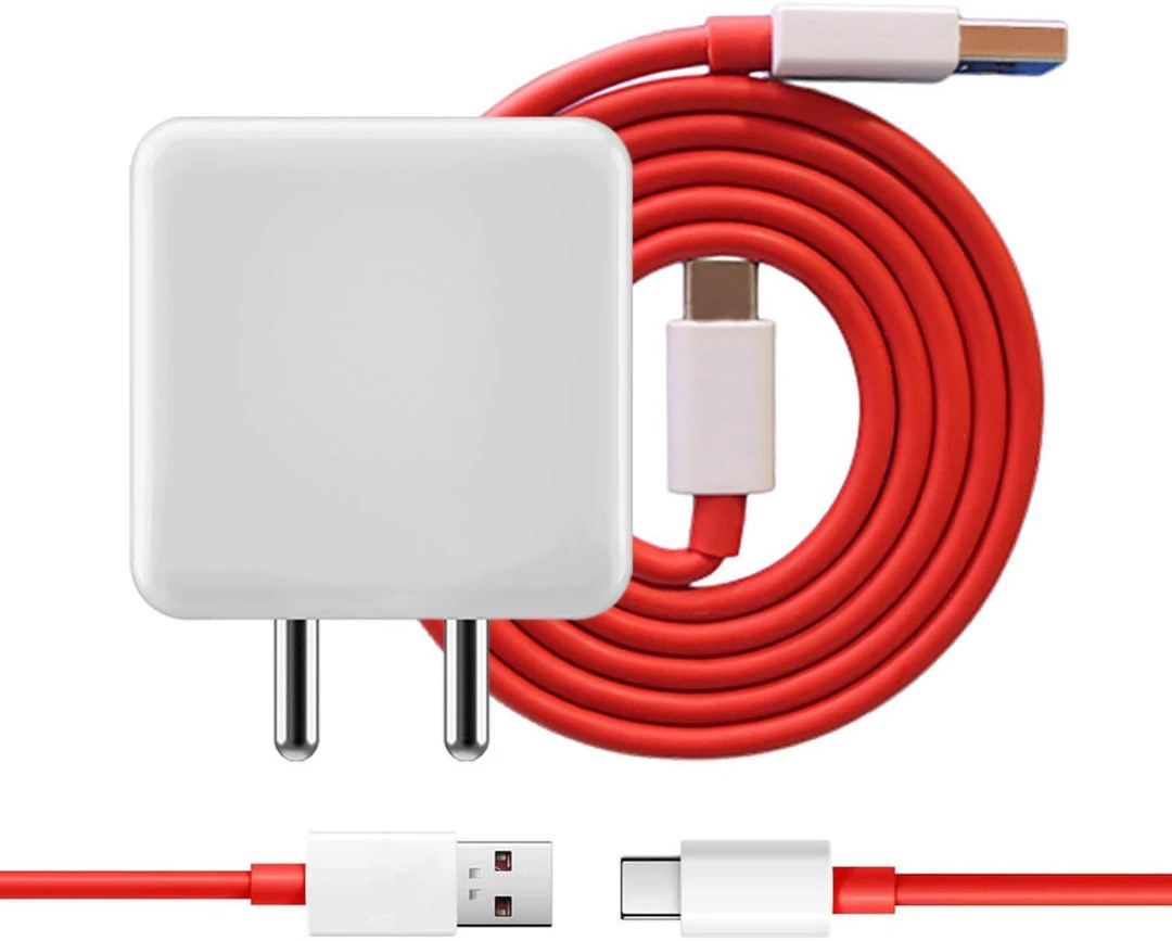 80 W SuperVOOC 6 A Wall Charger for Mobile with Detachable Cable (White, Cable Included)