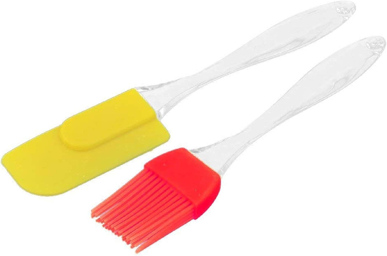 Silicone Spatula and Brush Set for Pastry, Cake Mixer, Decorating, Cooking, Baking, Silicone Spatula And Pastry Brush Set (Multicolour)